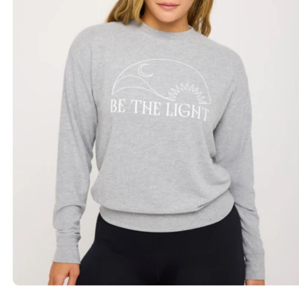 Spiritual Gangster Be the Light Sweatshirt NWT Medium